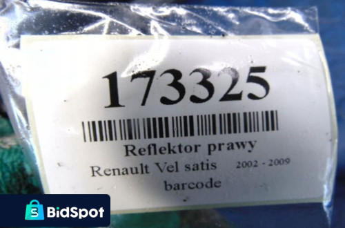RENAULT VEL SATIS REFLEKTOR PRAWY