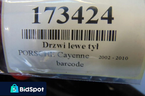 PORSCHE CAYENNE DRZWI LEWY TYŁ KOD LAKIERU L041