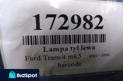 FORD TRANSIT MK5 LAMPA TYL LEWA