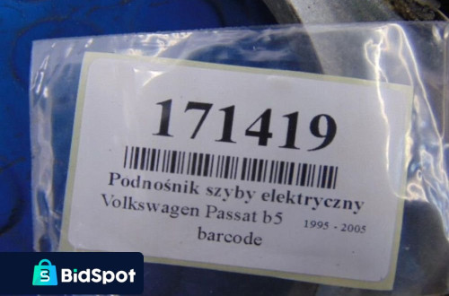 VOLKSWAGEN PASSAT B5 LIFT PODNOŚNIK SZYBY PRAWY TYŁ