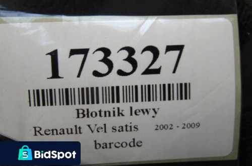 RENAULT VEL SATIS BŁOTNIK LEWY