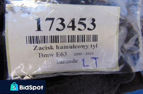 BMW E63 ZACISK HAMULCOWY LEWY TYL