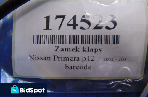 NISSAN PRIMERA P12 ZAMEK KLAPY