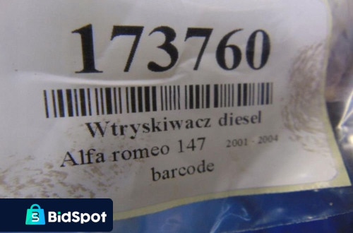ALFA ROMEO 147 1.9JTD WTRYSKIWACZ DIESEL