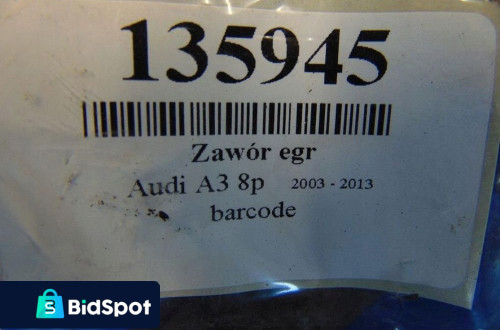 AUDI A3 8P ZAWÓR EGR 1.6 8V