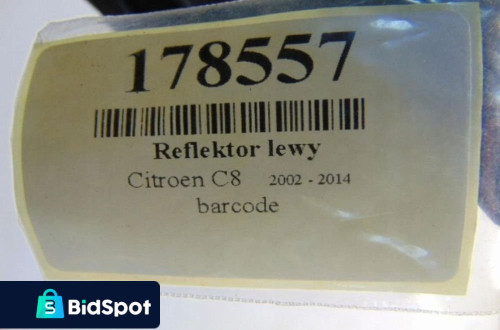 CITROEN C8 2.2HDI REFLEKTOR LEWY