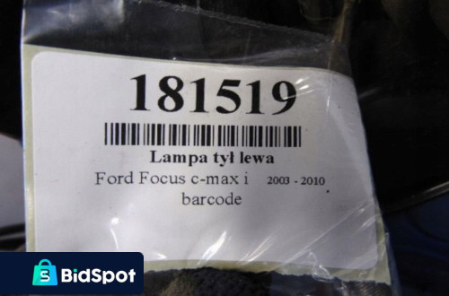FORD FOCUS C-MAX LAMPA TYL LEWA