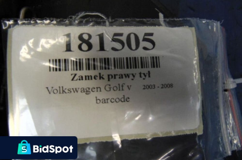 VOLKSWAGEN GOLF V 5 ZAMEK PRAWY TYL