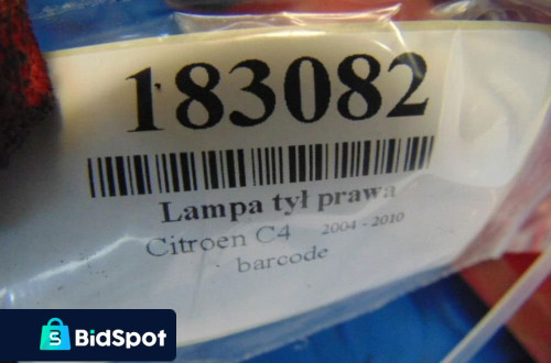 CITROEN C4 LAMPA TYL PRAWA