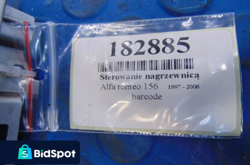 ALFA ROMEO 156 PANEL STEROWANIA NAGRZEWNICY 1560514400