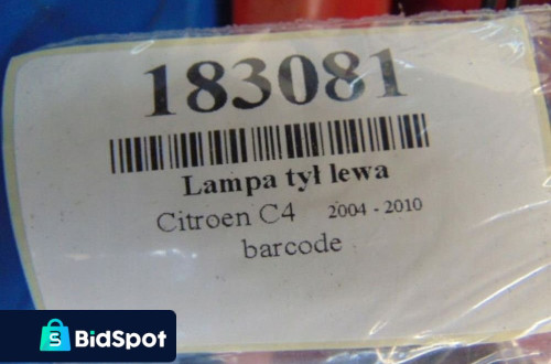 CITROEN C4 LAMPA TYL LEWA