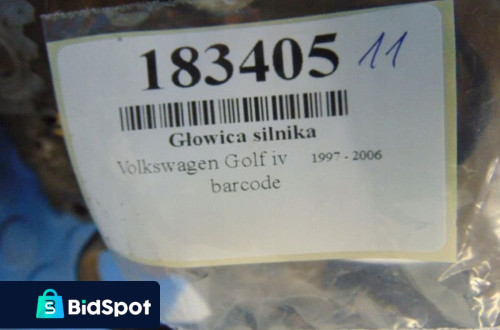 VOLKSWAGEN GOLF IV GŁOWICA SILNIKA 1.6 8V 06B103373J