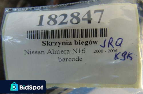 NISSAN ALMERA N16 LIFT SKRZYNIA BIEGÓW JRQ K9K