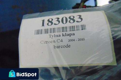 CITROEN C4 TYLNA KLAPA
