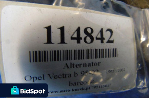 OPEL VECTRA B 1.8 16V ALTERNATOR 0986039240