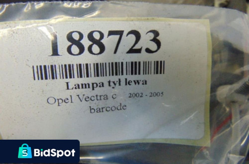 OPEL VECTRA C LAMPA TYL LEWA 13184022LD