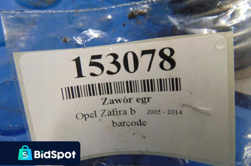 OPEL ZAFIRA B 1.9CDTI ZAWÓR EGR B714