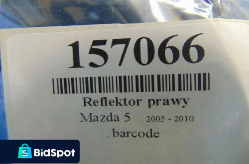 MAZDA 5 REFLEKTOR PRAWY