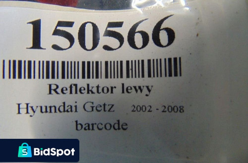 HYUNDAI GETZ REFLEKTOR LEWY