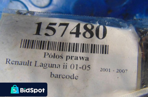 RENAULT LAGUNA II LIFT 2.2DCI PÓŁOŚ PRAWA