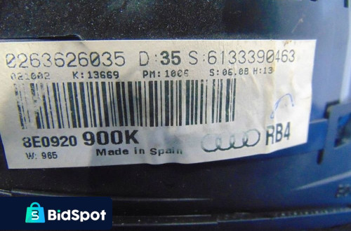 AUDI A4 B6 LICZNIK/ZESTAW WSKAŹNIKÓW 2.5 V6TDI 8E0920900K