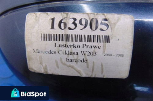 MERCEDES W203 LUSTERKO PRAWE