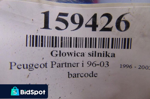 PEUGEOT PARTNER I GŁOWICA SILNIKA 1.4 8V