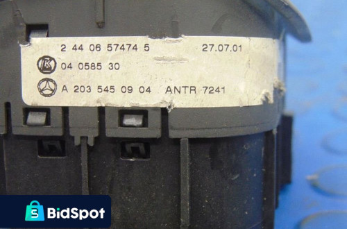 MERCEDES W203 WŁĄCZNIK ŚWIATEŁ A2035450904