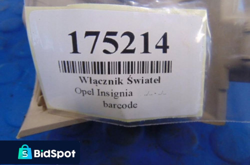 OPEL INSIGNIA WŁĄCZNIK ŚWIATEŁ 13268725