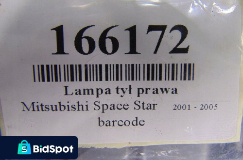 MITSUBISHI SPACE STAR LAMPA TYŁ PRAWA