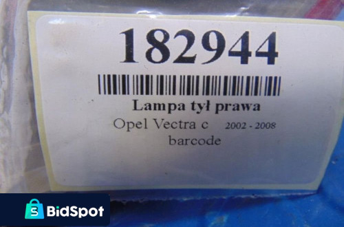 OPEL VECTRA C LAMPA TYL PRAWA KOMBI 13184023RD