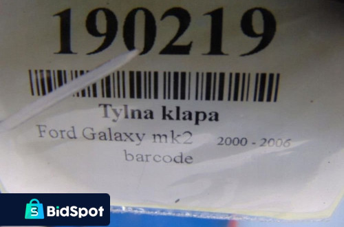 FORD GALAXY MK2 TYLNA KLAPA LAKIER NIE WIADOMY