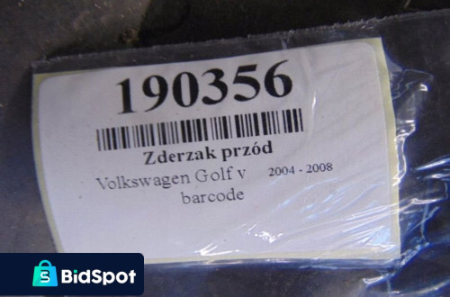 VOLKSWAGEN GOLF V PLUS ZDERZAK PRZÓD