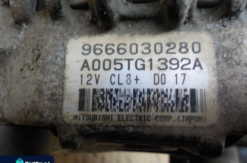 CITROEN C3 II 1.4 B ALTERNATOR 9666030280