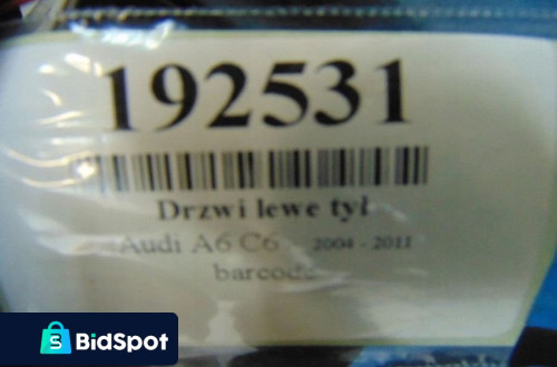 AUDI A6 C6 SEDAN DRZWI LEWY TYL LY7W