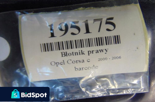 OPEL CORSA C BŁOTNIK PRAWY Z21B