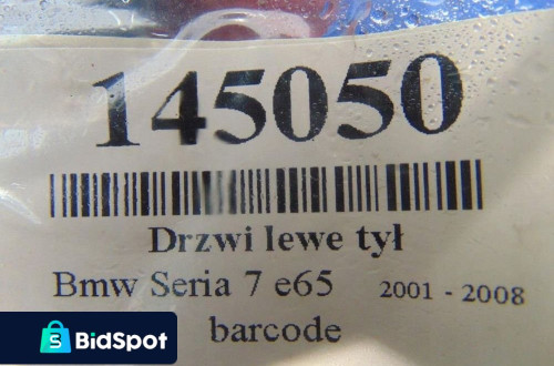 BMW E65 DRZWI TYŁ LEWE SEDAN
