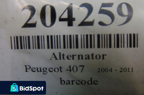 PEUGEOT 407 2.0HDI ALTERNATOR 9654752880