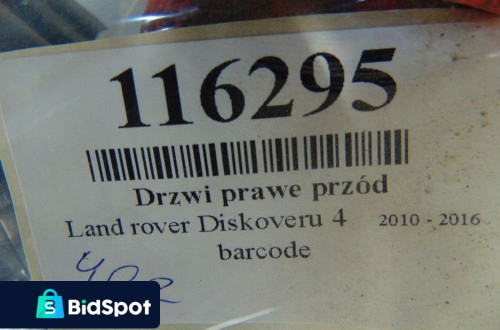 LAND ROVER DISCOVERY 4 DRZWI PRAWY PRZÓD