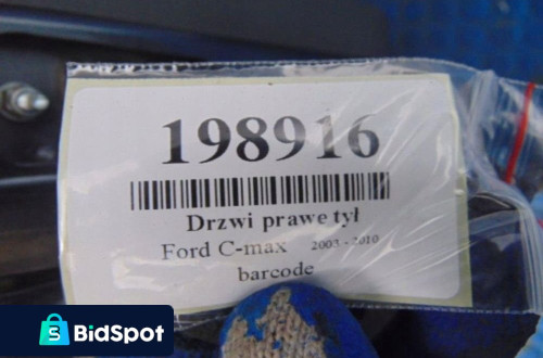 FORD C-MAX DRZWI PRAWE TYL