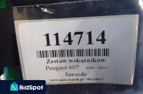 PEUGEOT 607 LICZNIK 2.2HDI KOD SILNIKA 4AX P.297362 9653140480