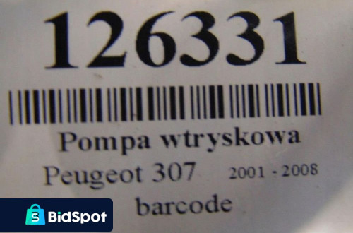 POMPA WTRYSKOWA PEUGEOT 307 2.0HDI 0 445 010 046