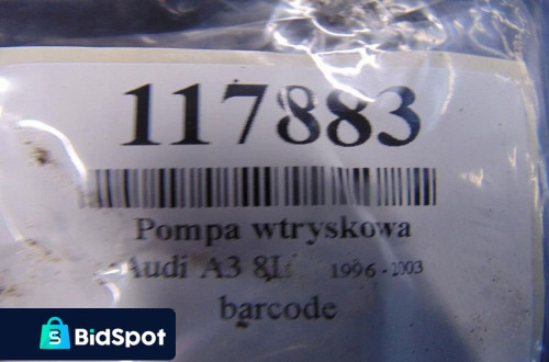 POMPA WTRYSKOWA SPR AUDI A38L 1.9TDI HB3 KOD LAKIERU LZ5L P225301 KOD SILNI