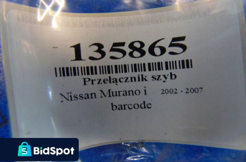PRZEŁĄCZNIK SZYB NISSAN MURANO I 3.5 V6 BENZYNA 254019W100