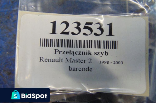 PRZEŁĄCZNIK SZYB RENAULT MASTER II 1.9DTI -