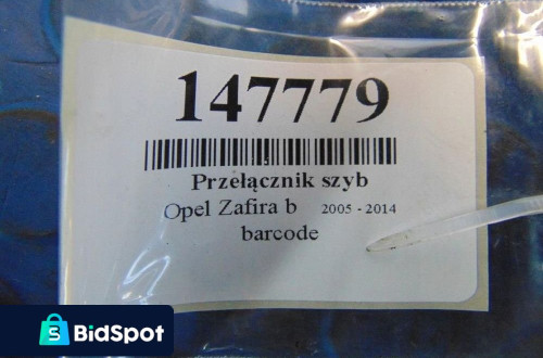 PRZEŁĄCZNIK SZYB OPEL ZAFIRA B 1.9CDTI KOD LAKIERU Z20R 13209204