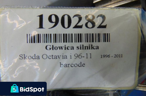 SKODA OCTAVIA I 1.6 8V GŁOWICA SILNIKA