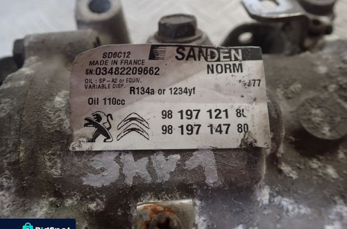 PEUGEOT KOMPRESOR KLIMATYZACJI SANDEN 9819712180
