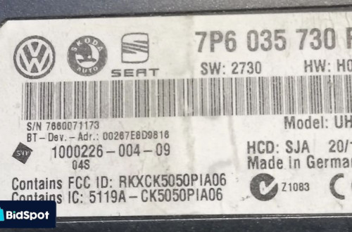 SEAT IBIZA IV 2.0 TDI MODUŁ BLUETOOTH 7P6035730F