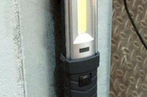 Lampa Latarka Warsztatowa Led Magnes Haczyki Aku